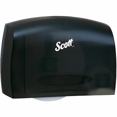 Scott Essential Coreless Jumbo Roll Toilet Paper Dispenser (09602), Black, 14.25" x 9.75" x 6.00" (Qty 1) 09602