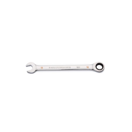 Gearwrench GEARWRENCH 18 mm 12 Point Metric Ratcheting Combination Wrench 9.33 in. L 1 pc 86918