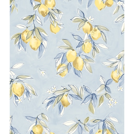 Chesapeake Lemonade Light Blue Citrus Wallpaper 4134-72506