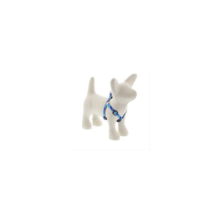 Lupine Step-In Puppy & Small Dog Harness, Reflective Blue Paws Pattern, 1/2 x 12 - 18-In. 48495