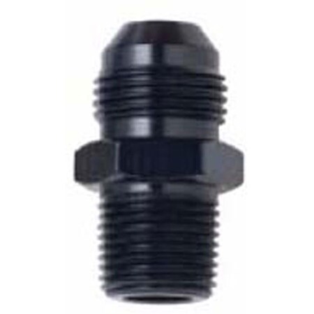 Fragola 481604-BL Aluminum -04 AN to 0.31 in. NPT Straight Adapter, Black FRG481604-BL