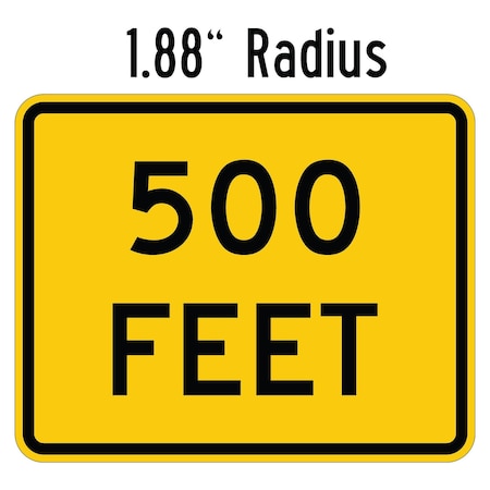 Sign Solutions Usa Traffic Sign, 18 in Width, Aluminum Sign, Horizontal Rectangle DUS12HOR1812W16-2P