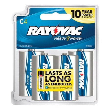 Rayovac 814TLJ 1.5V C Alkaline Batteries, 12PK 3463395