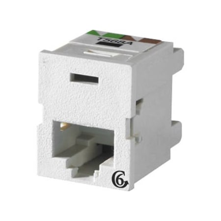 Ortronics 1-PORT MOD JACK 110 8W8P UTP, T568A/B CAT6 IP5 CLARITY6 TJ600