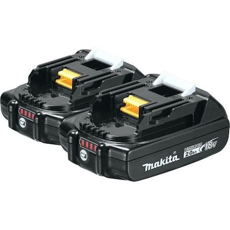 Makita 18V LXT Compact 2.0Ah Battery, 2/pk BL1820B-2