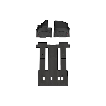 Weathertech Black, Front and Rear Floorliners 441672-1-3