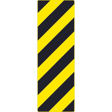 Nmc Right Stripe Yellow Object Marker Sign TM267K