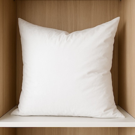 Homeroots 24" White Cotton Down Blend Throw Pillow Insert 608276