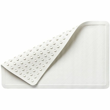Rubbermaid Commercial Bath Mat, 22-1/2" L, 14"W, White, PK12 1982724