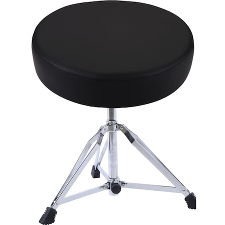 Pyle Pyle Adjustable Drum Throne Stool - Portable with Tripod Legs, Foam-Cushioned Seat, 330 lbs Support PSEATDRM28
