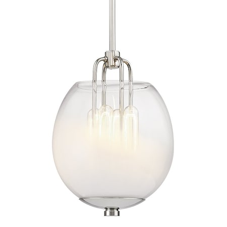 Hudson Valley Lighting Sawyer 4 Light Pendant 9.5 In. Polished Nickel 5709-PN