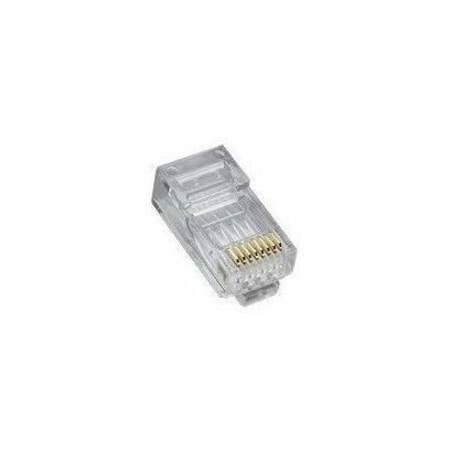Platinum Tools RJ45 8P8C, CAT5E HP, ROUND-SOLID 3-PRONG. 500/BAG. 106165