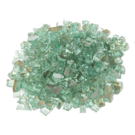 Dagan 0.25 in. Reflective Fire Glass, Mint TG-MINT
