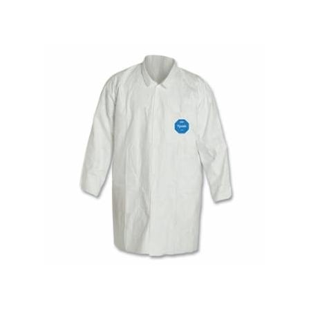 Dupont Tyvek 400 Two Pocket Lab Coat, X-Large, White, 30PK 251-TY212S-XL