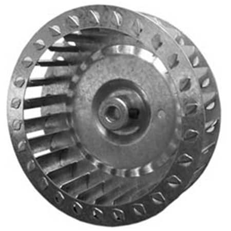 Pems 4.75 in. Dia. CCW 3600 RPM Plastic Single Inlet Blower Wheel with 0.31 in. Bore - 1.25 in. 8710-4358