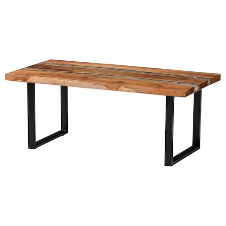 Bali & Pari Apio Wood Epoxy Coffee Table 264-14471-ZORO