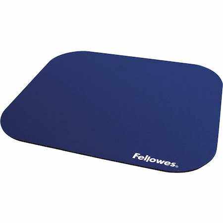 Fellowes Mouse Pad, Elastomer/Rubber, Blue 58021