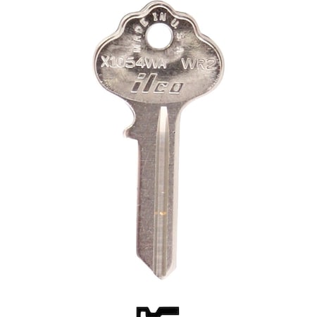 Ilco Weiser Nickel Plated House Key WR2 / X1054WA, 10PK IAL4215704B