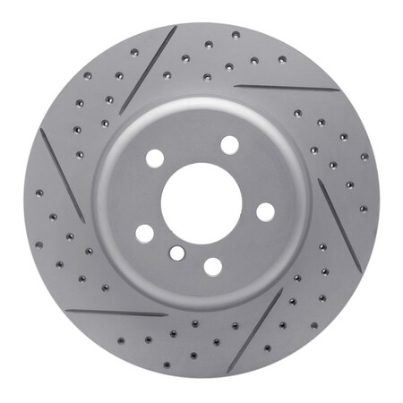 Dynamic Friction Co DFC Geoperformance Rotor - Drilled and Slotted 830-31106L