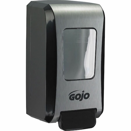 Gojo FMX-20 2000mL Foam Soap Dispenser, Push-Style, Chrome/Black 5271-06