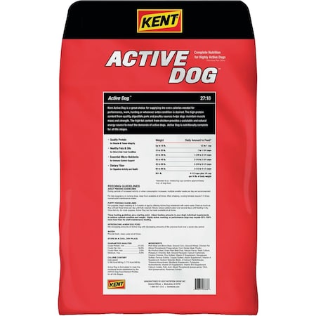 Kent Active Dog 40 Lb. Adult Dry Dog Food 7888