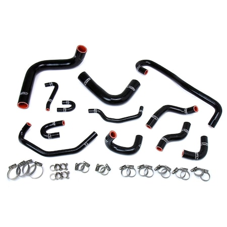 Hps Performance High Temp Reinforced Silicone Radiator and Heater Coolant Hose Kit, Black, 57-1656-BLK