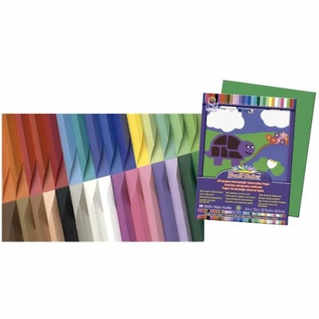 Fadeless 006817 Sulphite Acid-Free Art Paper Roll; Brite Blue 6817