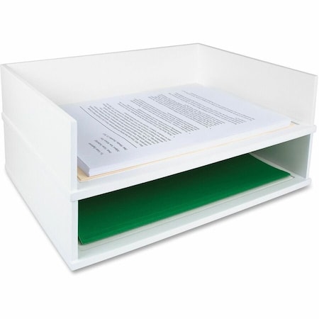 Victor Stacking Letter Tray, White W1154