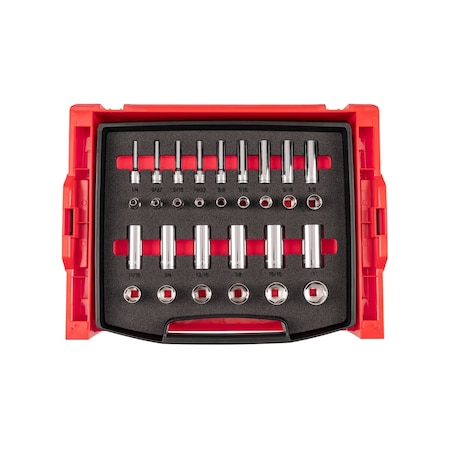 Tekton Socket Set, Steel, 30 Pieces OLB94305