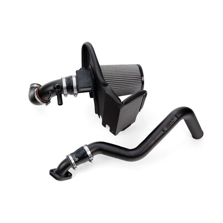 Hps Performance Air Intake Kit with Upper Hot Side Charge Pipe, Black, 827-733WB