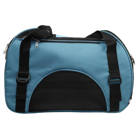 Petpurifiers Airline Approved Altitude Force Sporty Zippered Fashion Pet Carrier, Blue - Large PE117195