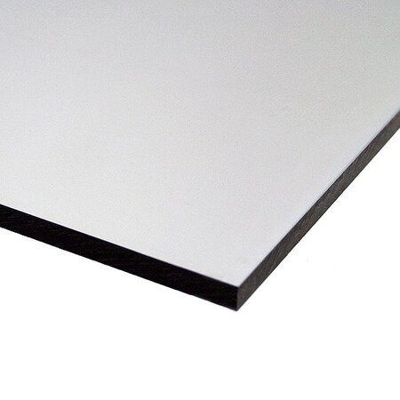 Zoro Select PolycarbonateSheet, 12"x12", 0.125"T, Clear SPCCL.125X12.000X12.000FM