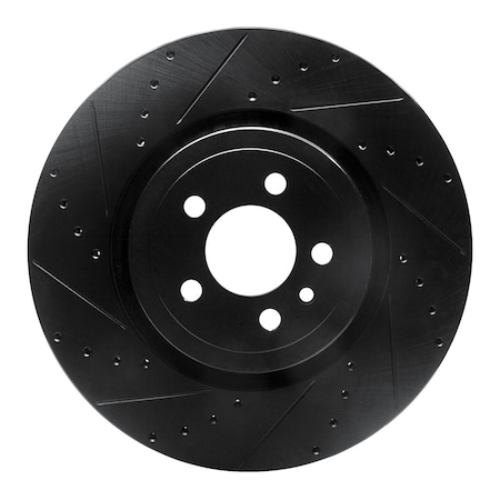 Dynamic Friction Co DFC Brake Rotor - Drilled and Slotted - Black 633-40035L