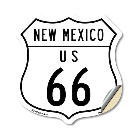Signmission New Mexico Route Marker Shield Sign Us 6, 18 Inch X 18 Inch, Vinyl Decal SHI-D-18-389
