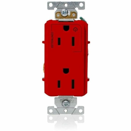 Leviton Controlled Decora Plus Duplex Receptacle 15 Amp, 125 Volt 16252-1PR