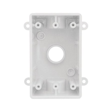 Sigma Engineered Solutions 14110WH Plastic Rectangle 1Gang Box Cover White 4.5 in. 3549755