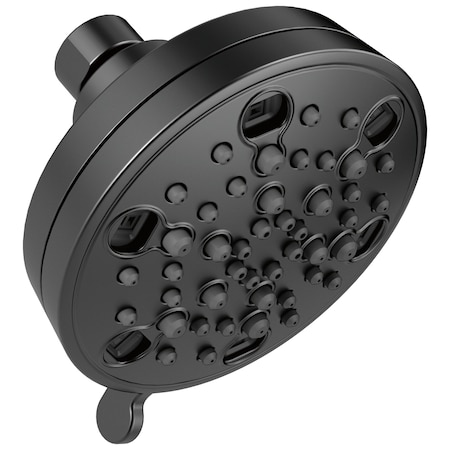 Delta Universal Showering Components H2Okinetic 5-Setting Contemporary Shower Head In Matte Black 52638-BL18-PK