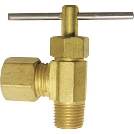 Westlake Pipe & Fittings 1/4'' Cx1/4'' MIP Brass Angle Needle Valve 17-1111