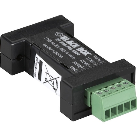Black Box Black Box Serial Converter, USB to Serial IC833A