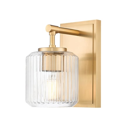 Z-Lite 1 Light Wall Sconce in Modern Gold 7515-1S-MGLD