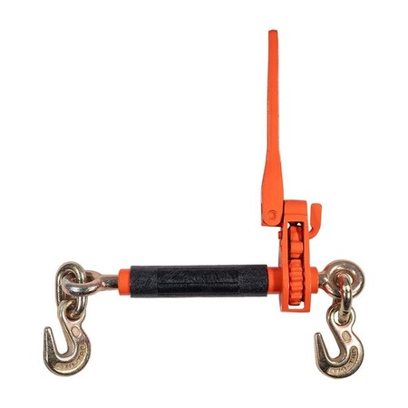 Mytee Products 5/16in-3/8inFolding Handle Ratchet Load Binder w/Grab Hook 7,100 lbs WLL CBRS-FH56-SO
