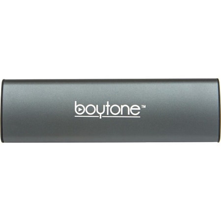 Boytone BT-120GR 2.0 Portable Bluetooth Speaker System - 6 W RMS - Gray BT-120GR
