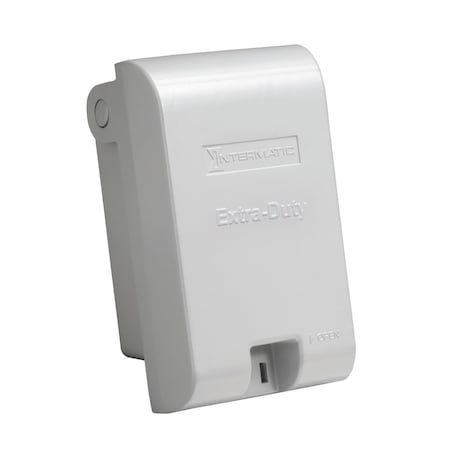 Intermatic Extra-Duty Die-Cast In-Use Weatherproof Cover, Single-Gang, Vrt, 2.75 in Gray WP3110MXD
