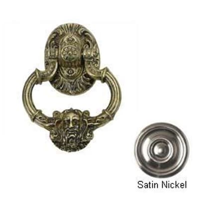 Camp Usa Neptune Door Knocker 7-.37 in. Satin Nickel CA2531751
