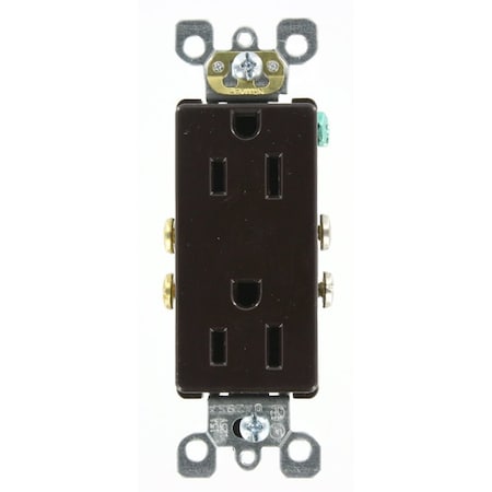 Leviton Residential Grade Decora Receptacle, 15 Amp, 125 Volt 5325-S