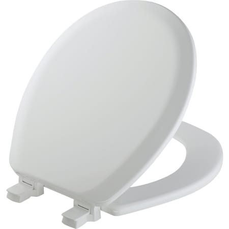 Bemis Mayfair Advantage Round Closed Front White Wood Toilet Seat 41EC000