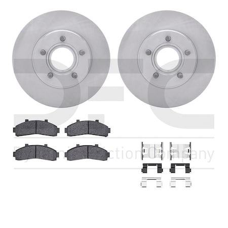 Dynamic Friction Co DFC Brake Rotor- Heavy Duty Brake Pad includes Hardware 6412-54080