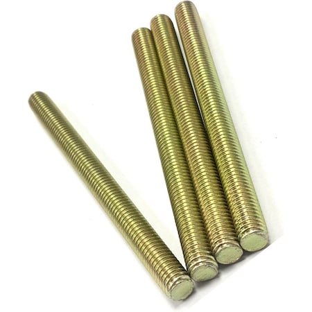Zmg Fasteners Plus 5/16 - 18 X 2 1/2" FULLY THREADED STRAIGHT ROD SAE GR 8 J429 ZINC TRIVALENT YELLOW 2045960