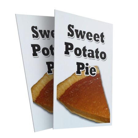 Signmission Sweet Potato Pie, Plastic Signs Only 24 Inch x 36 Inch, Corrugated Plastic, 2PK CSB-2436-2PACK-Sweet Potato Pie