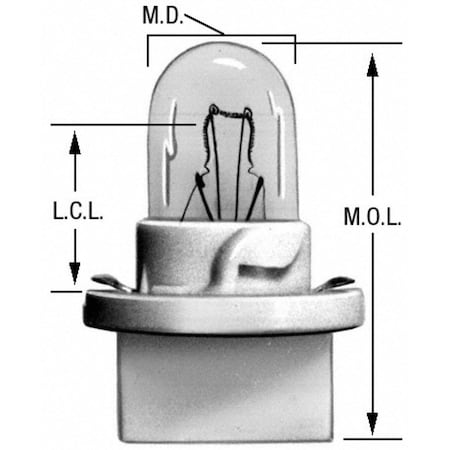 Wagner Lighting Wagner Instrument Panel Light Bulb BPPC194